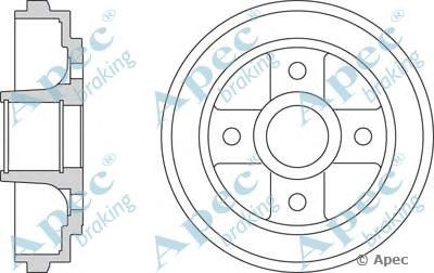 APEC BRAKING drm9934 -  Тормозной барабан